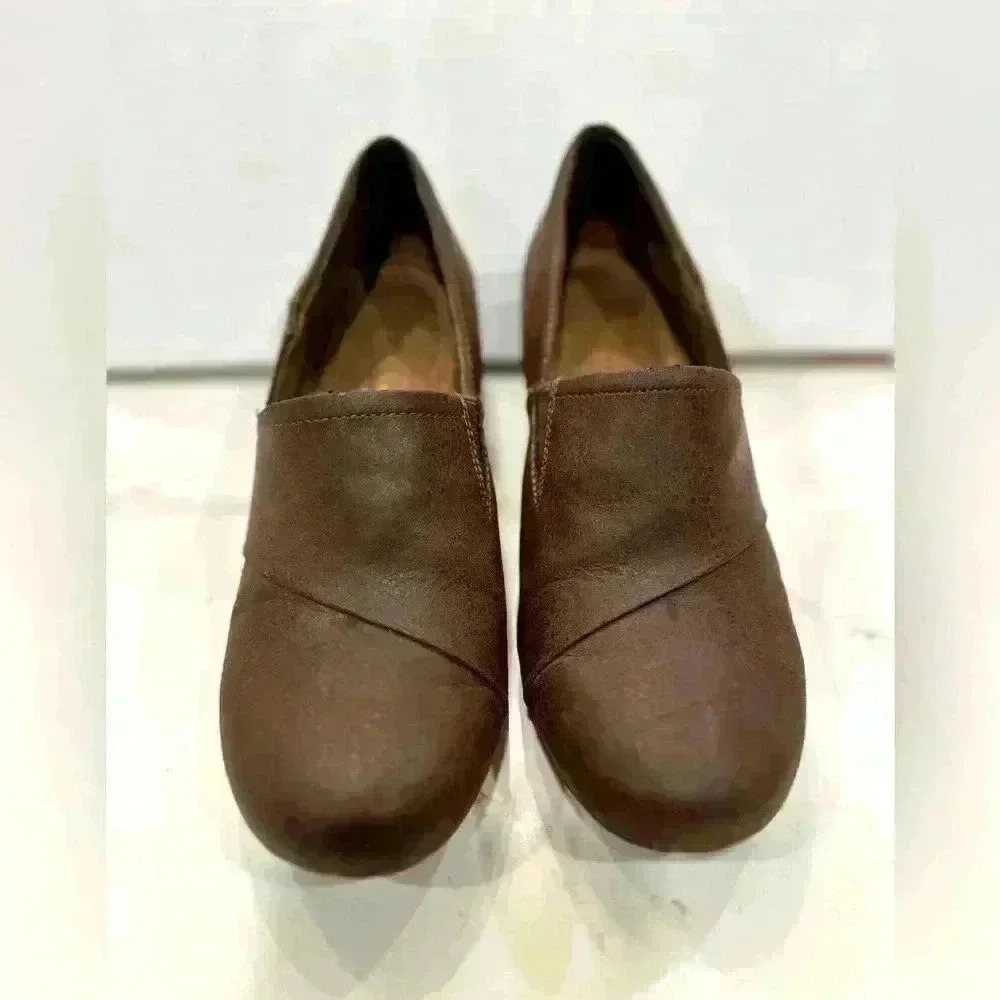 Natural Soul By Naturalizer Shoes Women's 6.5 M Slip On Loafers Brown